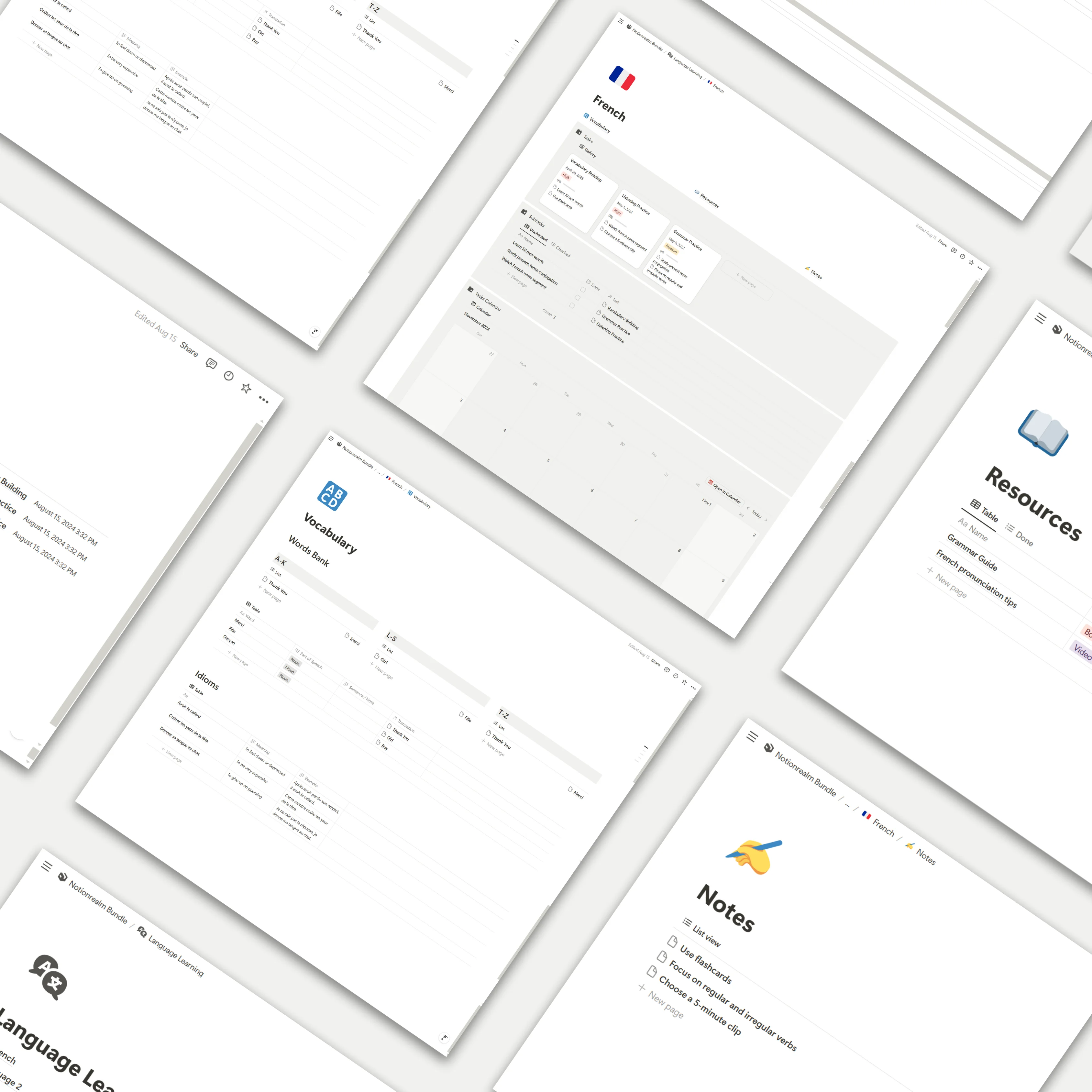 Language Learning Template